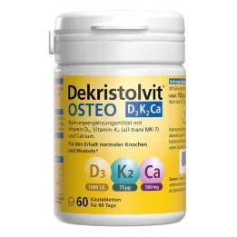 Dekristolvit Osteo D3K2Ca tyggetabletter, 60 stk