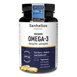 Sanhelios Premium Omega-3 kapsler, 120 stk